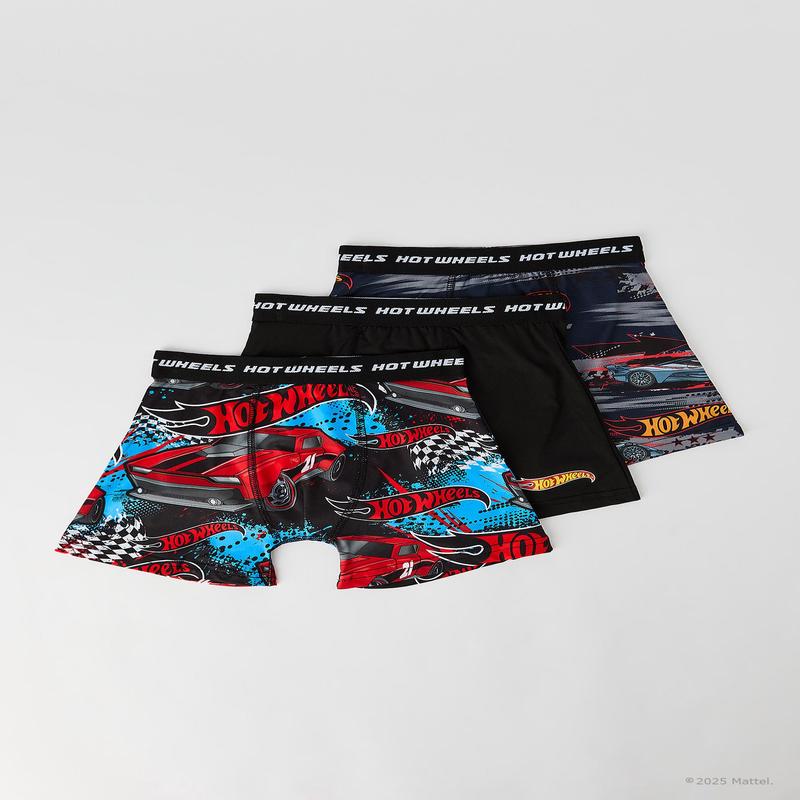 Hot Wheels Boys Printed Boxer Brief (3 Pack)