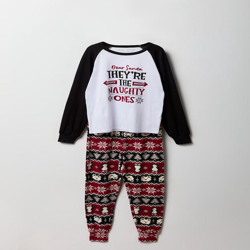 Kids Fammy Jammies Naughty List Pajama Set