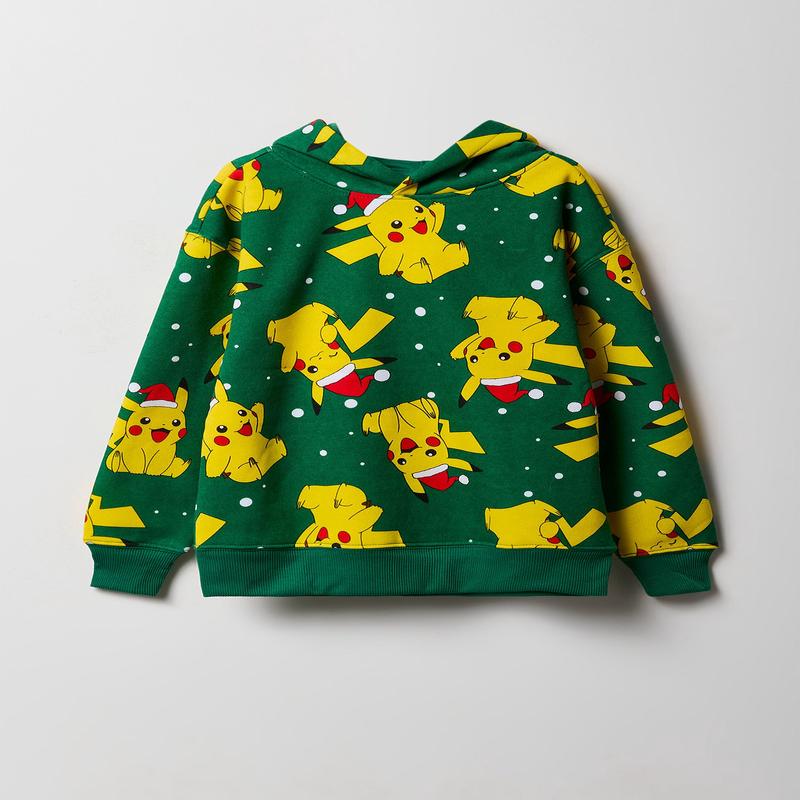 Kids Pikachu Christmas Fleece Hoodie