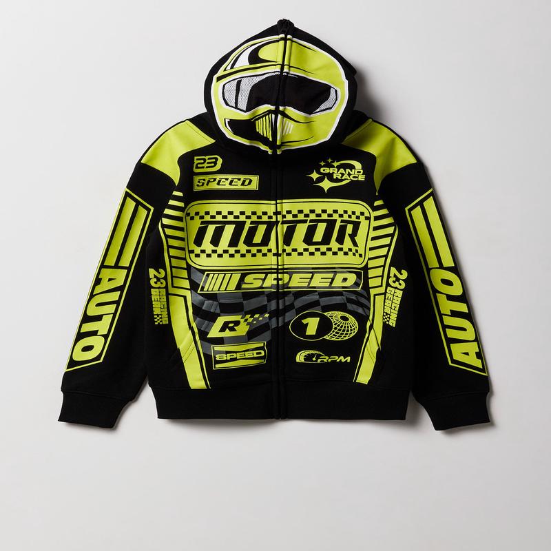 Kids Racer Full Zip Fleece Hoodie