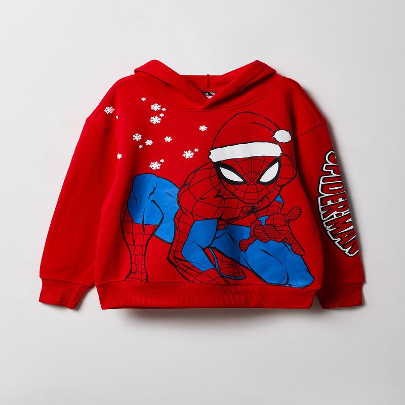 Kids Spider-Man Christmas Fleece Hoodie