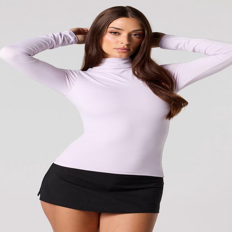 Long Sleeve Turtleneck Top