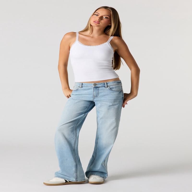 Low Rise Baggy Light Jean