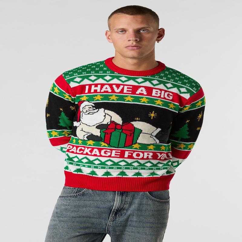 Santa Package Christmas Sweater
