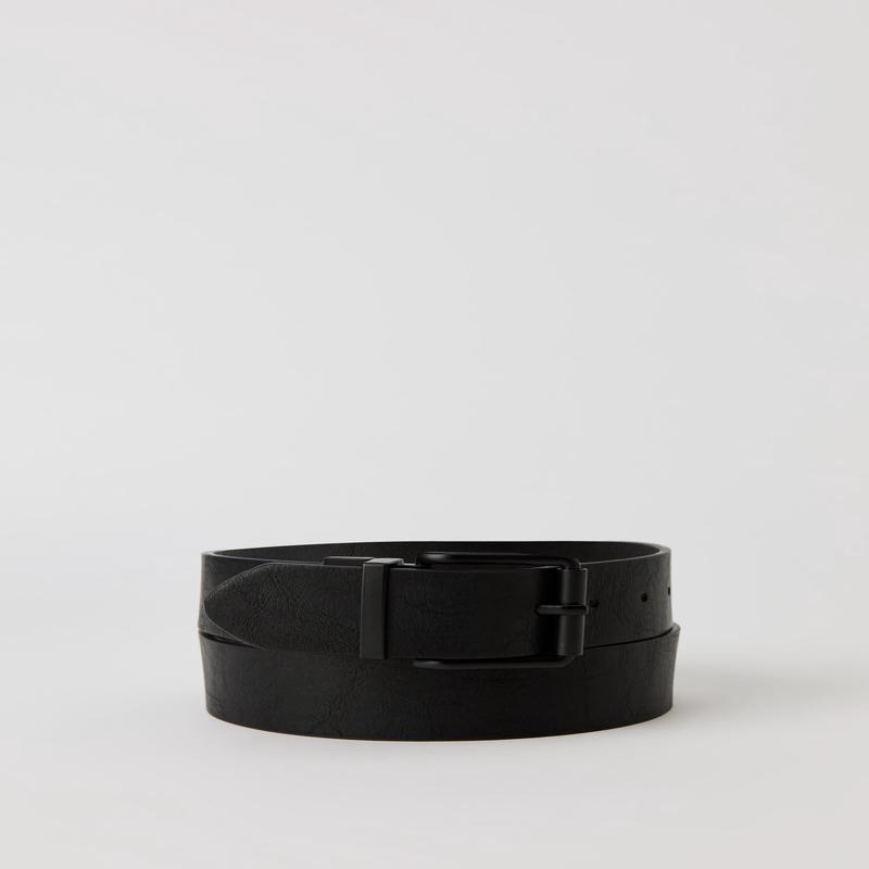 Faux Leather Reversible Belt