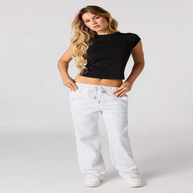 Fleece Straight Leg Sweatpant