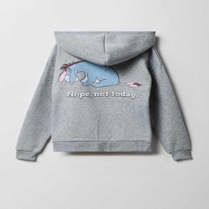 Girls Eeyore Puff Print Fleece Hoodie