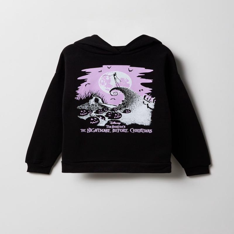 Girls The Nightmare Before Christmas Graphic Fleece Hoodie