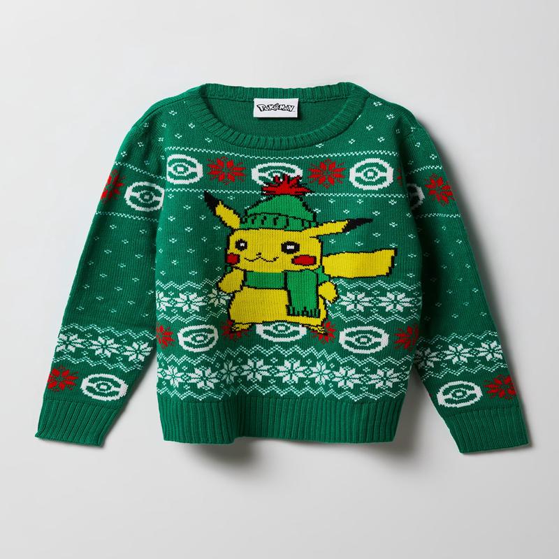 Kids Pikachu Christmas Sweater