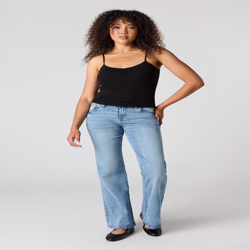 Low Rise Push Up Flare Vintage Medium Jean