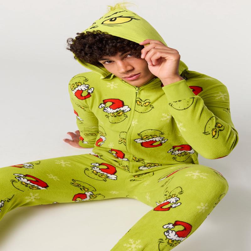 3D Grinch Plush Onesie