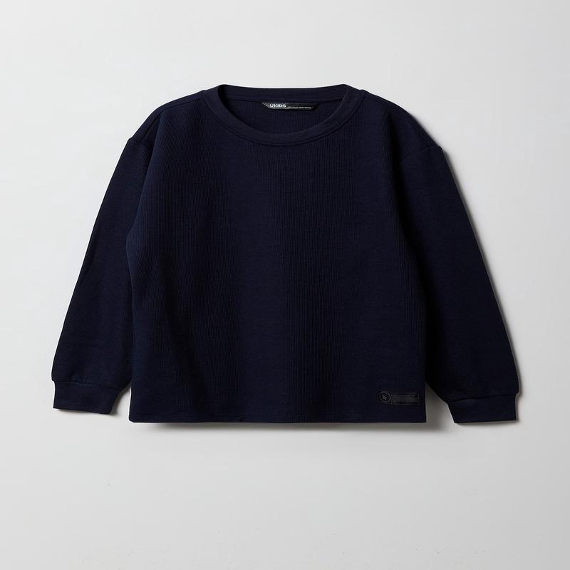 Boys Ribbed Knit Long Sleeve Top
