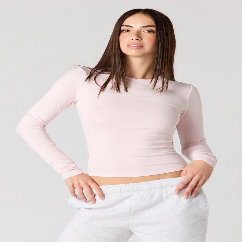 Classic Ribbed Long Sleeve Top