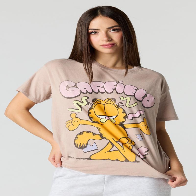Garfield Graphic Boyfriend T-Shirt