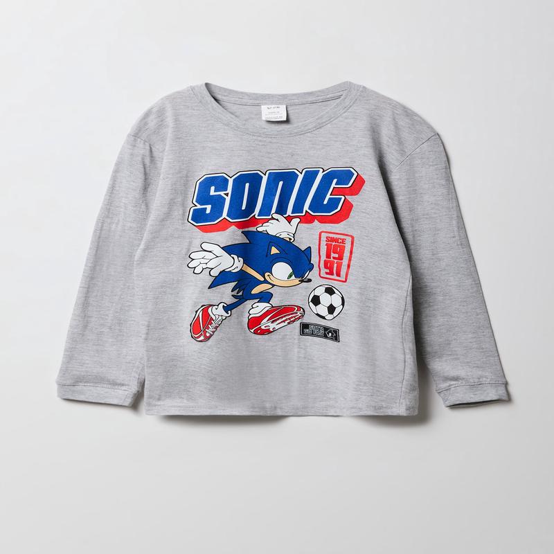 Kids Sonic Graphic Long Sleeve Top