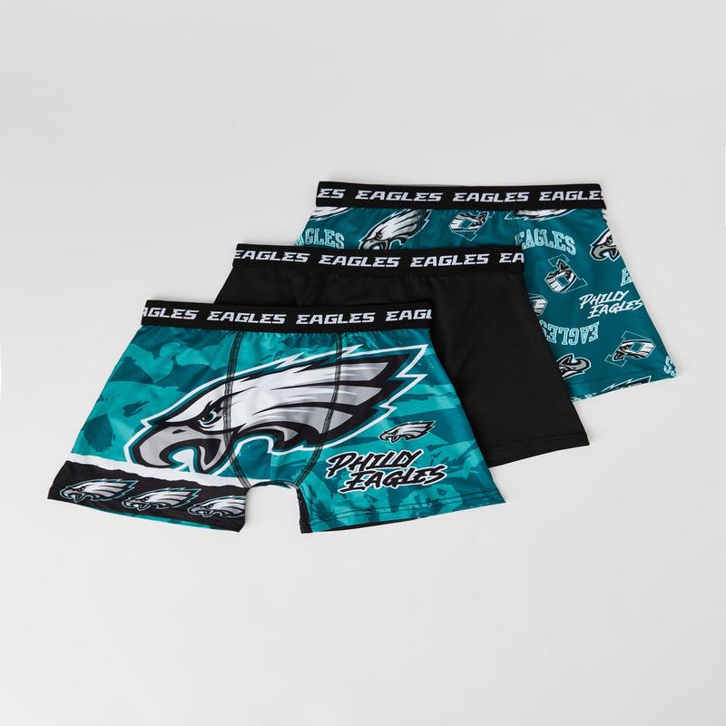 Boys Philadelphia Eagles Print Boxer Brief (3 Pack)