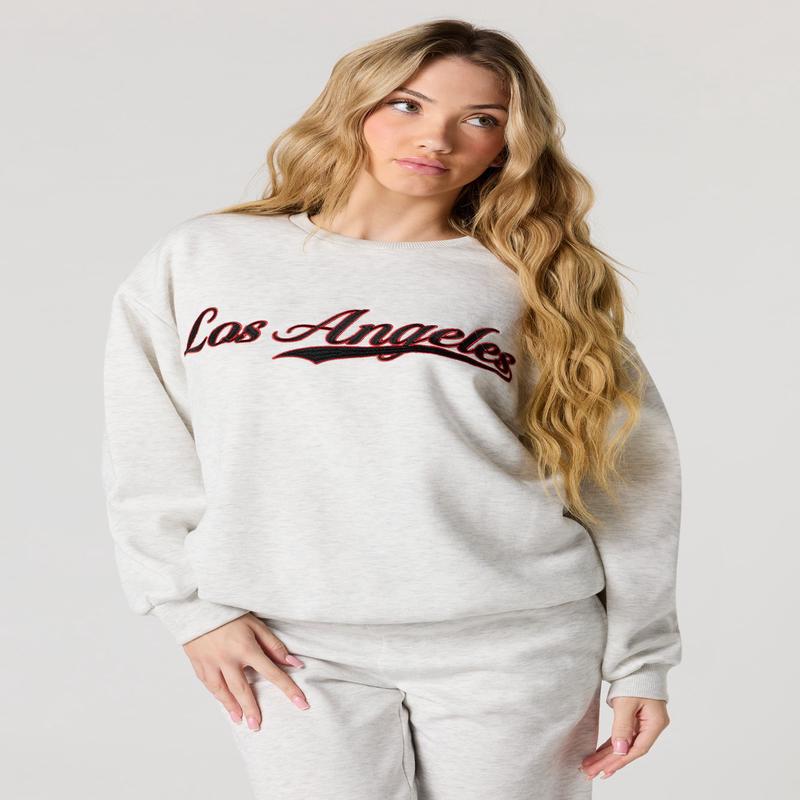 Fleece Embroidered Sweatshirt