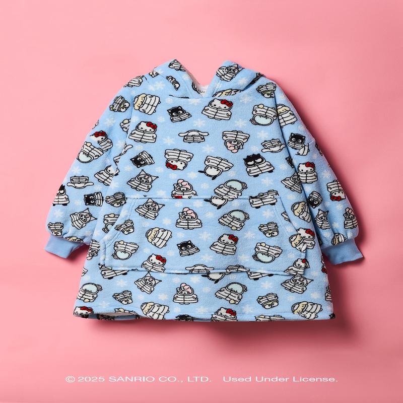 Hello Kitty and Friends Girls Oversized Plush Blanket Hoodie