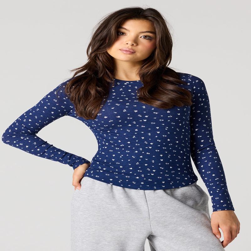 Ribbed Classic Long Sleeve Top