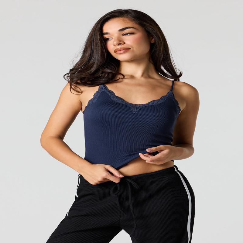 Braless Seamless Ribbed Cami