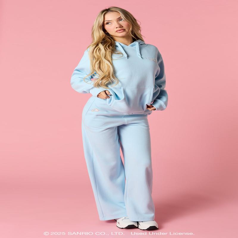 Cinnamoroll Graphic Fleece Wide Leg Sweatpant
