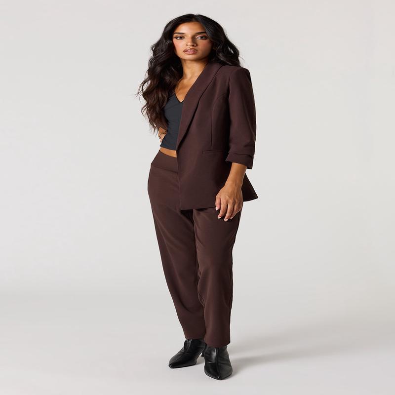 Crepe Slim Dress Leg Pant