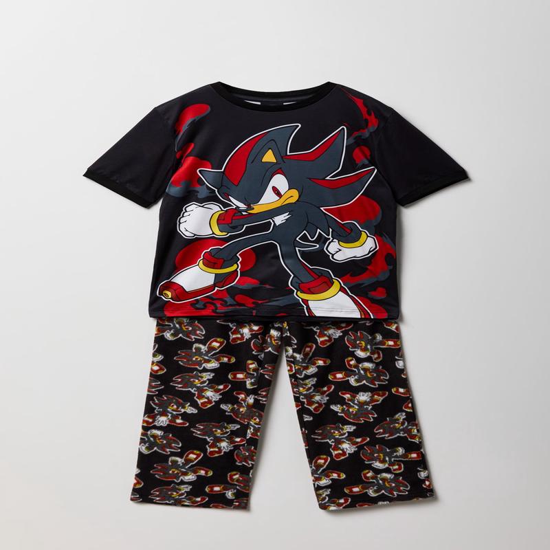 Kids Sonic Graphic T-Shirt & Plush Pajama Pant Set