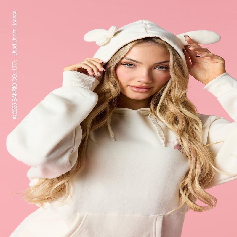 My Melody Embroidered Fleece 3D Hoodie