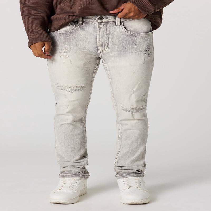 Ripped Skinny Grey Jean