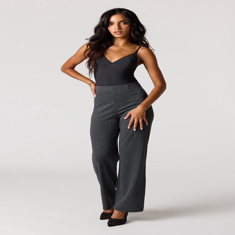 Straight Leg Knit Dress Pant