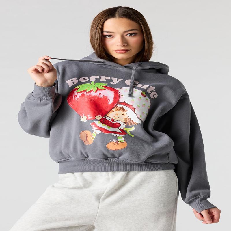 Strawberry Shortcake Flock Print Hoodie