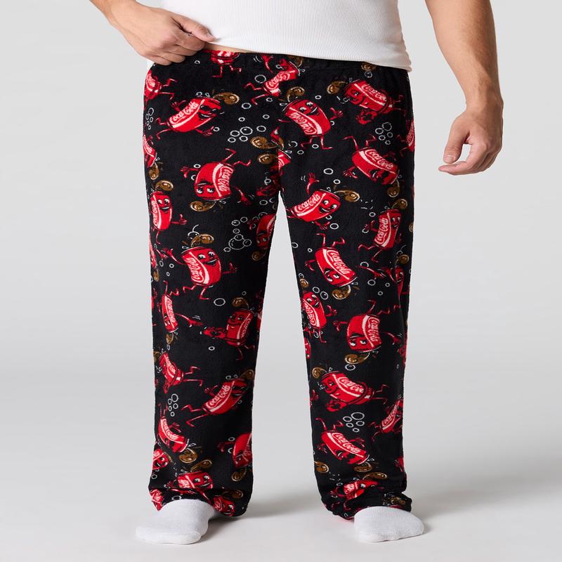 Coke Printed Plush Pajama Pant