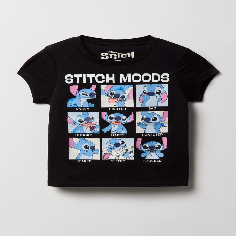 Girls Stitch Mood Graphic T-Shirt