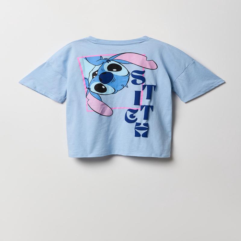 Girls Stitch Puff Print Oversized T-Shirt