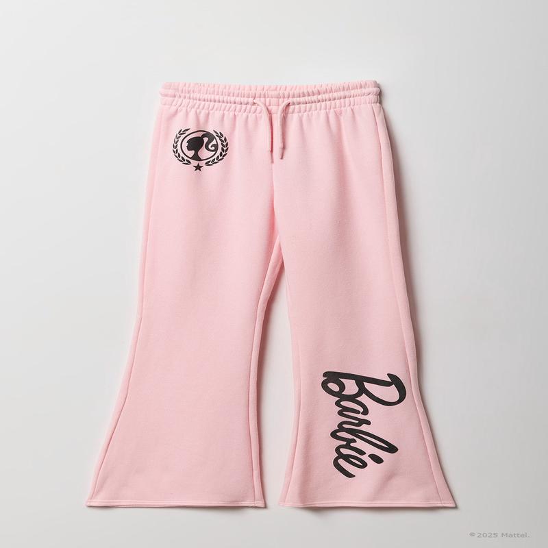 Barbie Girls Flock Print Fleece Flare Sweatpant