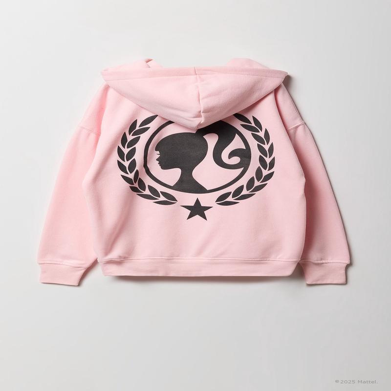 Barbie Girls Flock Print Fleece Hoodie