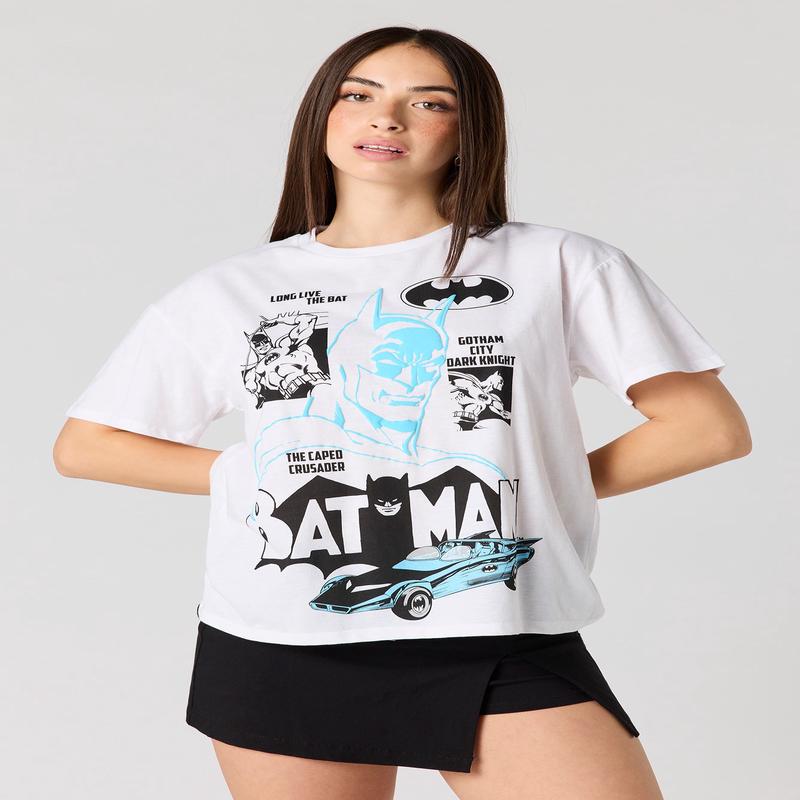 Batman Puff Print Boyfriend T-Shirt