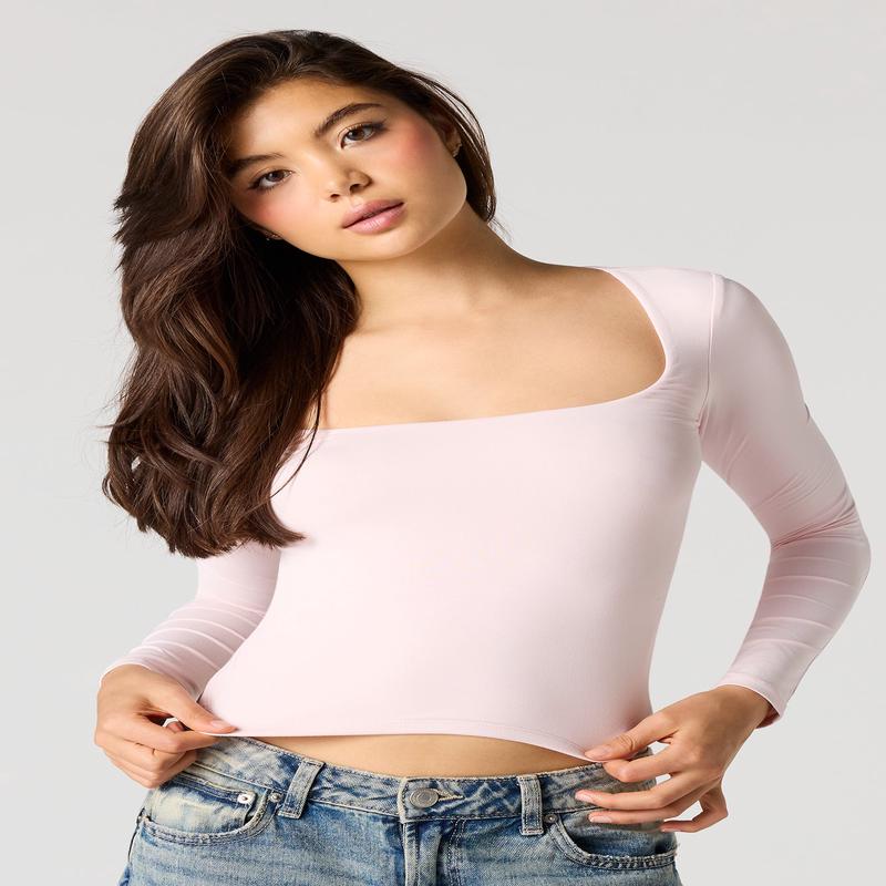 Contour Square Neck Classic Top
