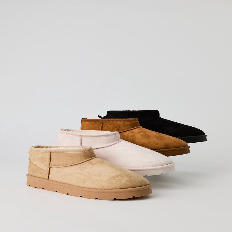 Faux Suede Ankle Booties