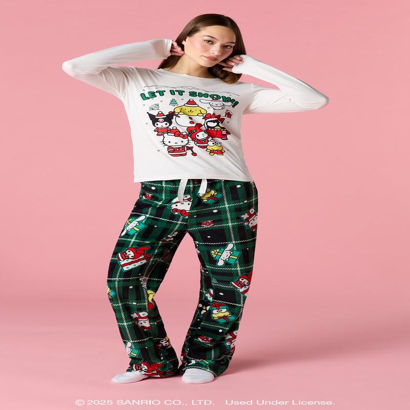Hello Kitty and Friends Womens Christmas Pajama Set