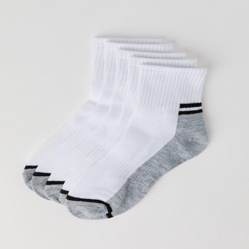 Kids Athletic Quarter Socks (5 Pack)