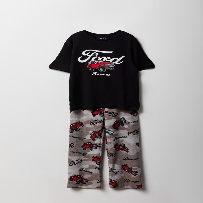 Kids Ford Bronco T-Shirt & Plush Pant Pajama Set