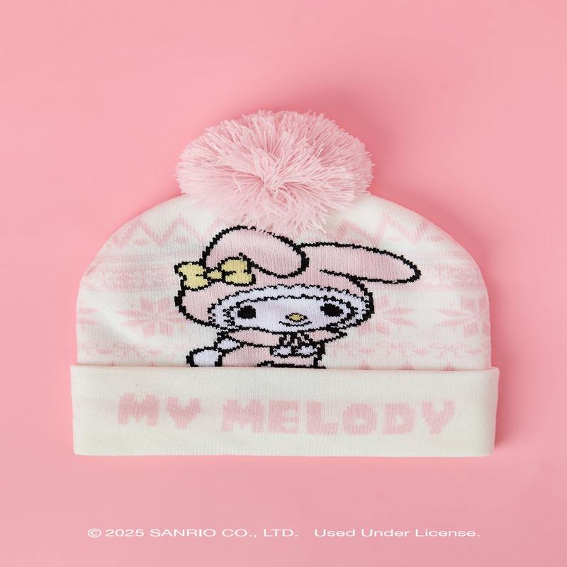 My Melody Jacquart Knit Beanie