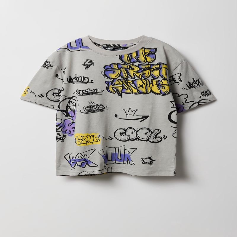 Boys Graffiti Print T-Shirt