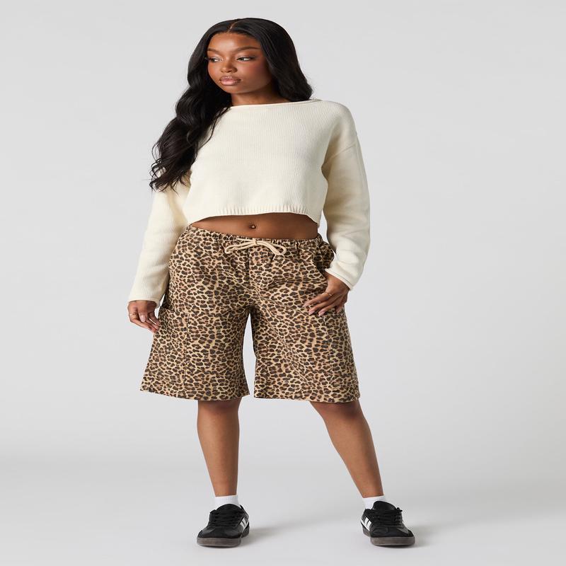 Drawstring Bermuda Cargo Short