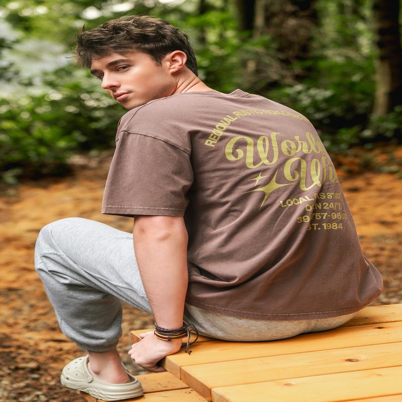 Gas Station Graphic Washed Relaxed T-Shirt