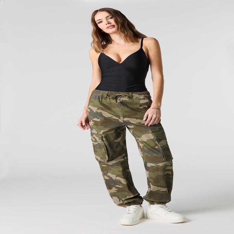 Jogger cargo  taille coulissante