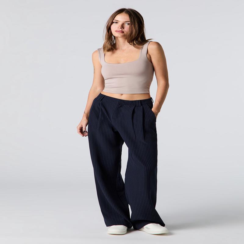 Pantalon habill pliss  jambe large