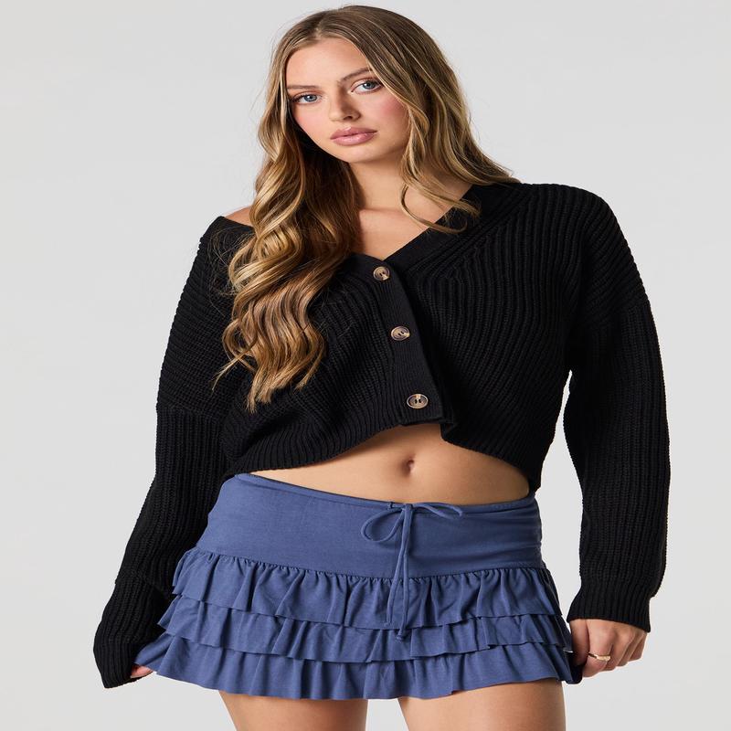 Ruffle Tiered Mini Skort