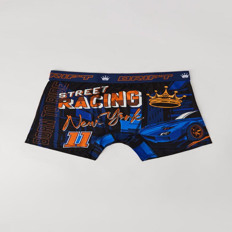 Street Racing Printed Boxer Brief